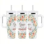 40 oz Tumbler with Handle and Straw (Made in USA)
