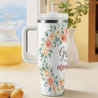 40 oz Tumbler with Handle and Straw (Made in USA)
