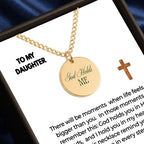 To My Daughter - Cuban Coin Necklace
