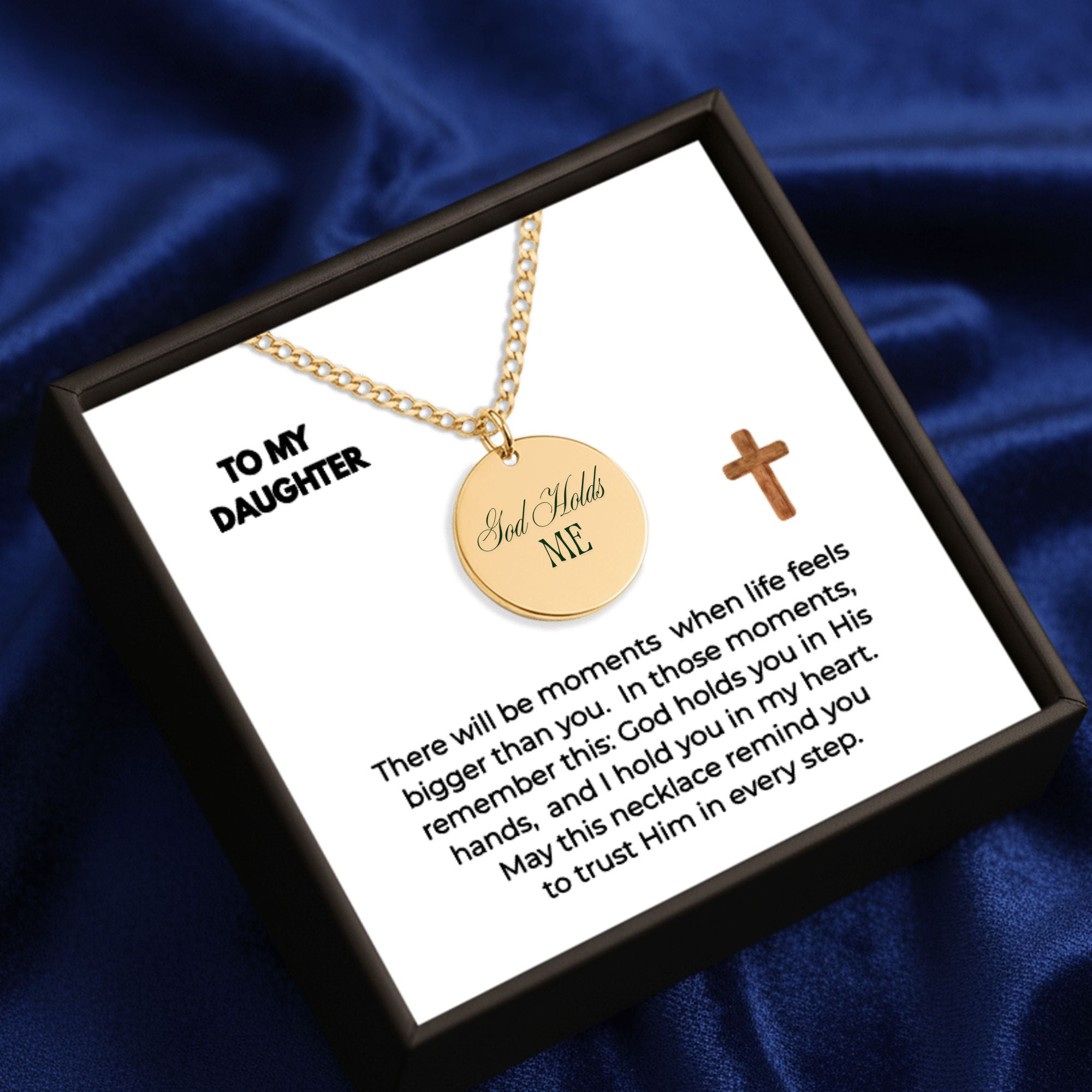 To My Daughter - Cuban Coin Necklace