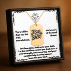 Jesus Has My Back Tag Necklace