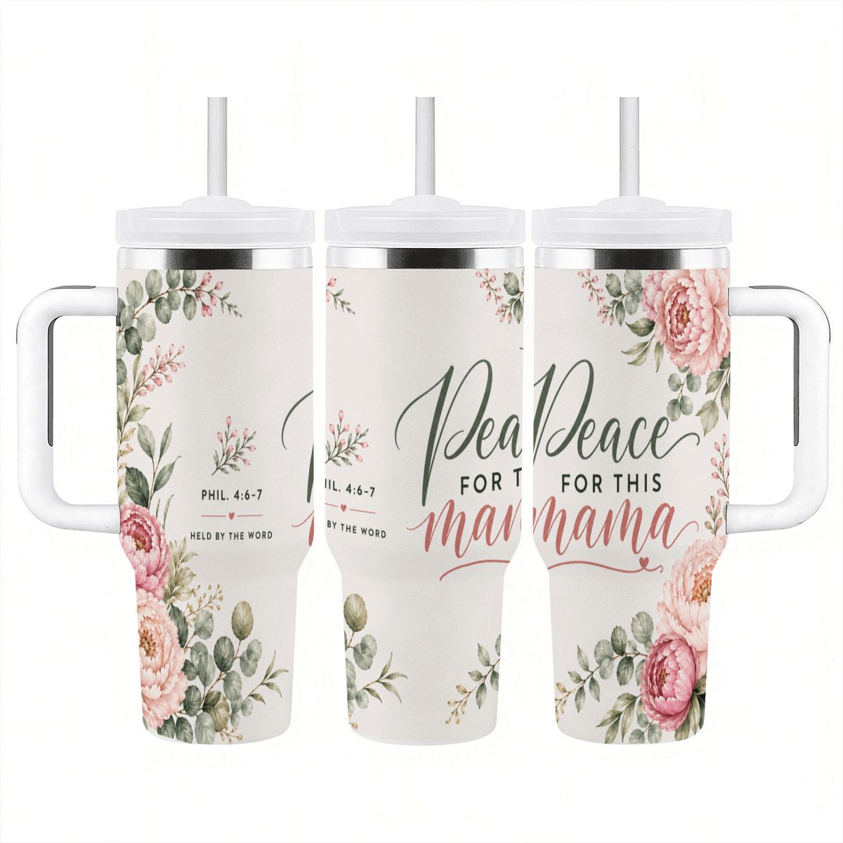 Peace for This Mama 40oz Tumbler (Phil. 4:6–7)