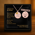 Covered in Prayer Coin Necklace for Mom with Birthstone,