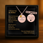 Covered in Prayer Coin Necklace for Mom with Birthstone,